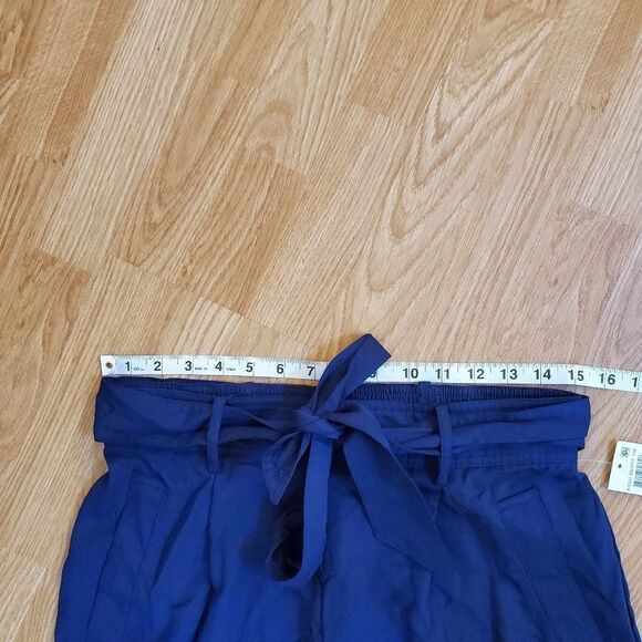 Maison Jules Cropped Paperbag Pants Size M - Picture 9 of 12